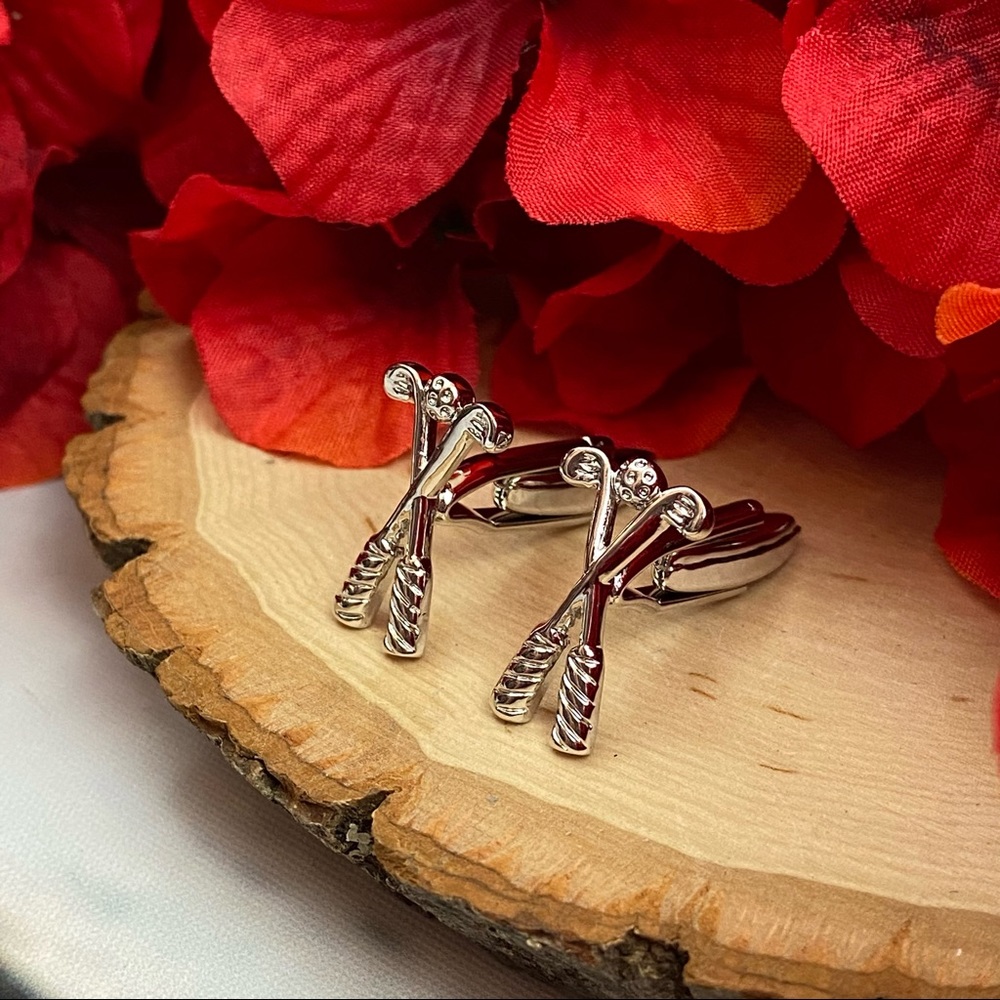 Silver Golf Club Cufflinks - Picture 9 of 15